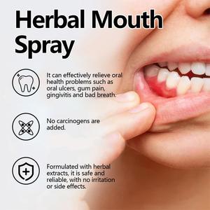 Oralhoe Spray buccal portable à base de plantes pour une haleine fraîche Soins à domicile Soulagement du gonflement gingival et gestion de l'effondrement <span class=keywords><strong>oral</strong></span> - Product Image 2