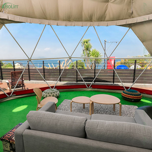 ボリン 5M/6M/7M/8M カスタマイズ可能 モダンラグジュアリー PVC グランピング 四季対応 ドーム型ホテルハウス ワンベッドルーム＆リビングルーム付き - Product Image 3