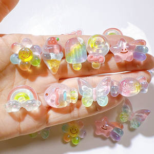 Accesorios artesanales de resina de ensueño DIY, palitos de paleta de colores transparentes, pegamento para crema, pegamento para crema, hebillas para zapatos, calcomanías para tazas diarias - Product Image 1