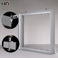Cadre en aluminium sur mesure pour tissu tendu, extrusion d'aluminium pour stand de salon professionnel, solutions d'affichage pour caissons lumineux