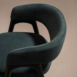 Silla de Comedor de Madera de Lujo, con Reposabrazos, Tapicería Suave, Diseño Moderno y <span class=keywords><strong>Simple</strong></span>, para Hogar, Hotel o <span class=keywords><strong>Restaurante</strong></span> - Product Image 2