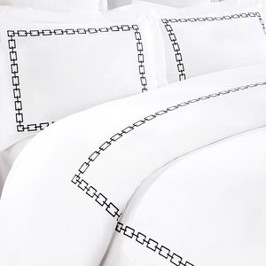 Funda de Edredón de Algodón 100% Cepillado Blanco para Hotel, Sábana Ultra Suave con Cierre de Botones - Product Image 2