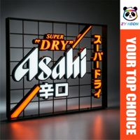 Lettres lumineuses LED néon en silicone Asahi à intensité variable pour bar, maison, parc, avec effet multicolore