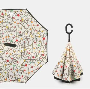 Paraguas Invertido de Doble Capa, Impermeable, para Golf, sin Agarre, para Coche, con Mango Largo, de Nailon 190T, con Logotipo Impreso, para Regalo, Venta al por Mayor - Product Image 5