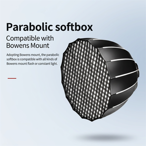 Softbox Parabólico de 60cm para Transmisión en Vivo, Luz de Relleno, Iluminación Precisa, Instalación Rápida, Cubierta de Luz Suave con Acabado Pulido Profundo - Product Image 4