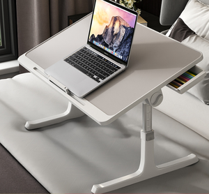 Mesita <span class=keywords><strong>de</strong></span> noche ajustable en altura, escritorio <span class=keywords><strong>de</strong></span> <span class=keywords><strong>ordenador</strong></span> y <span class=keywords><strong>mesa</strong></span> <span class=keywords><strong>de</strong></span> comedor <span class=keywords><strong>con</strong></span> estantes y <span class=keywords><strong>ruedas</strong></span> <span class=keywords><strong>con</strong></span> ranura para tarjeta, escritorios <span class=keywords><strong>de</strong></span> oficina extraíbles - Product Image 2