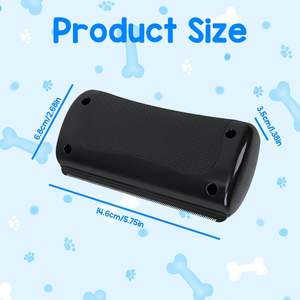 Pelusa de plástico Pet <span class=keywords><strong>Dog</strong></span> Grooming Brush <span class=keywords><strong>Hair</strong></span> Remover para perro de pelo largo - Product Image 3