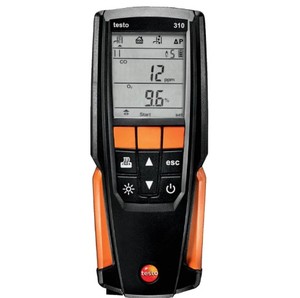 เครื่องวิเคราะห์ก๊าซไอเสีย Testo 310 ระดับเริ่มต้น, การวัดค่า O2/CO/อุณหภูมิ, ช่วงการวัดก๊าซไอเสีย 0-400 องศาเซลเซียส, เมนูการวัด 4 รายการ - Product Image 1
