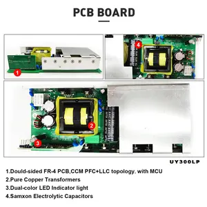 YEWY 300W IECEE CB étanche 24v10amp 36v7amp 48v5amp lifepo4 chargeur de batterie au lithium plomb-acide