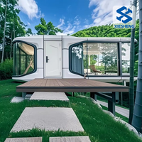 Luxe Espace Capsule Maisons Mobile Petite Maison Cabine Hôtel Apple Cabine Conteneur Maison 2 Chambres Camping Maison