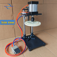 Machine pneumatique de pressage de bouchons pour seaux ronds en plastique de 1L, 2L, 3L, 4L, 5L, équipement de ligne d'emballage avec couvercle