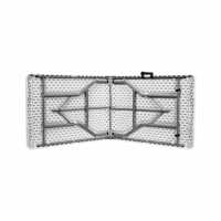 Table pliante en plastique à prix avantageux, 6 pieds, avec plateau stable en HDPE et pieds de table robustes, table pliante de 6 pieds