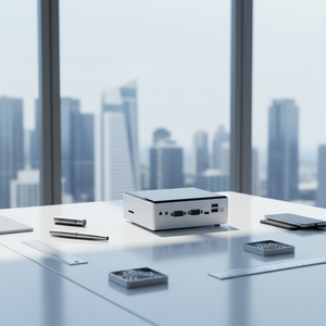 มินิพีซี <span class=keywords><strong>EGLOBAL</strong></span> รุ่นใหม่ Intel Core I5 รุ่นที่ 4 DDR3 12V DC ระบบปฏิบัติการ Windows 10 เคสคอมพิวเตอร์บางเฉียบ NVME SSD พีซีสำหรับเล่นเกม - Product Image 1