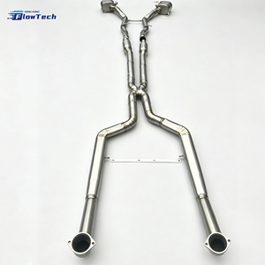 ระบบท่อไอเสียแบบ Catback คุณภาพสูงพร้อมวาล์ว สำหรับ BMW F02 750Li N63 4.4L V8 สแตนเลส 304 ดีไซน์แบบยึดติดโดยตรง - Product Image 2