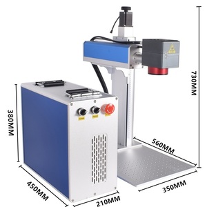 Machine de marquage laser à fibre JPT Mopa 100W 2.5D Ezcad3 Mopa M7 avec axe Z motorisé et axe rotatif pour gravure en relief profond sur métal - Product Image 5