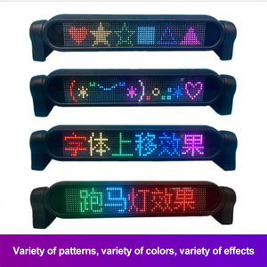 Écran LED pour vitre arrière de voiture, écran couleur complet, transmission sans fil, vitre arrière de voiture, slogan d'avertissement, communication Bluetooth - Product Image 4
