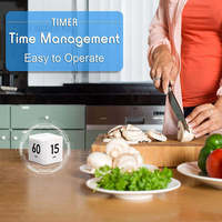 YIZHI Digital Desk pomoro Cube Timer 1-60 minuti gestione del tempo Display a Led cubo rotante blocco quadrato Flip Timer da cucina