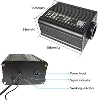Kingshowstar 12W /16W /50W RGBW Lumière de plafond à fibres optiques, kit romantique de ciel étoilé pour toit de voiture et usage domestique