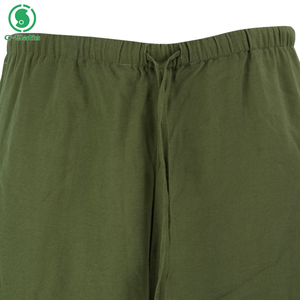 Pantaloni da Uomo <span class=keywords><strong>Verde</strong></span> Oliva con Elastico in Vita e Coulisse, Casual, Larghi, Dritti, Personalizzabili in Nylon Cotone <span class=keywords><strong>Lino</strong></span> con Tasche Laterali - Product Image 4