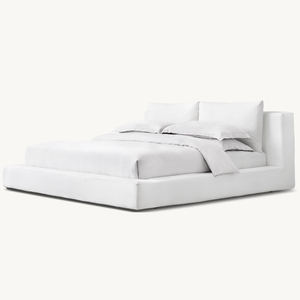 Juegos de dormitorio de Hotel Villa dormitorio de lujo moderno y sencillo cama de matrimonio <span class=keywords><strong>Cal</strong></span> cama <span class=keywords><strong>king</strong></span> funda de lino extraíble cama para dormir tamaño <span class=keywords><strong>king</strong></span> - Product Image 3