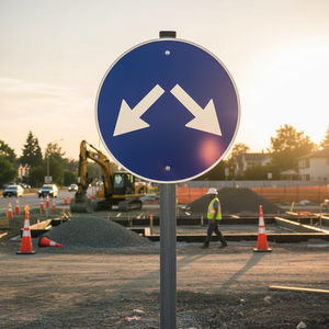 Señal de Advertencia de Seguridad Vial de Plástico Reflectante TT-36c, Señal de Construcción para Uso en Exteriores - Product Image 3