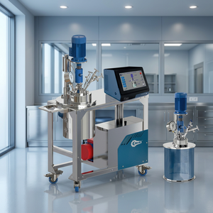 Système de réacteur de laboratoire avec panneau de commande numérique et mécanisme d'agitation pour le traitement chimique - Product Image 2