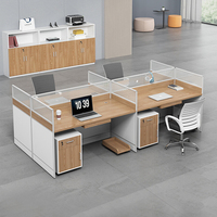 Offre Spéciale 4 personnes mobilier de bureau modulaire Table personnel ordinateur bureau poste de travail avec cloison