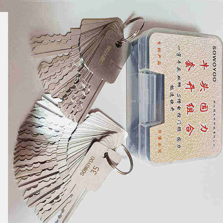 shuang-shi-gu-li-locksmith-tools-48-pcs-electric-control-door-bull-head