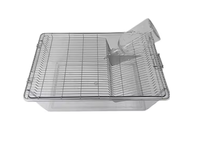Cage de rat de souris de laboratoire transparente en acier inoxydable 304 PC groupe de rongeurs Cage d'élevage de laboratoire pour mangeoires pour animaux de compagnie