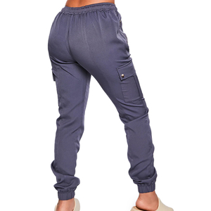 Fashion Design Royal Blue Housekeeping Female Medical <strong>Scrubs</strong> Hospital Food Service Uniforms With Invisible Gold Zipper <strong>Scrub</strong> <strong>Top</strong> - Product Image 5