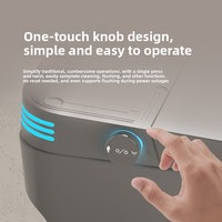 Toilette intelligente avec télécommande, drainage en S, siège chauffant - Design moderne, produit intelligent pour la maison