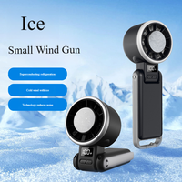 Ventilateur portable pliable haute vitesse avec affichage LED rechargeable, à suspendre au cou, pour voiture, trois vitesses de ventilation