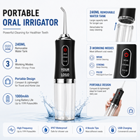 Irrigador Dental Inalámbrico Mejorado, Irrigador Bucal Portátil Recargable, Irrigador de Agua Impermeable IPX7