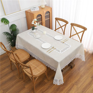 Tovaglia di lusso in poliestere satinato ricamo personalizzato banchetto di nozze decorazione formale cena - Product Image 6