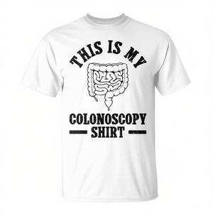 Esta es mi camiseta de colonoscopia, camiseta para adultos unisex, blanca - Product Image 2