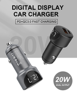 Chargeur de voiture double port 35W avec charge rapide QC4.0 et PD3.0, adaptateur allume-cigare pour iPhone 16, iPad, Galaxy S23, S22, S21, S10