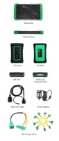 Escáner de Diagnóstico Automotriz Completo D80 Pro para Gasolina, Vehículos Eléctricos, Camiones Ligeros Diésel de 12V, Programación TPMS, Herramienta CAN FD