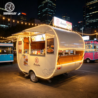Remorque à Barbe à Papa Créative Homologuée DOT, Cuisine Mobile Flexible pour Expresso, Camion de Restauration Extérieur pour Crêpes
