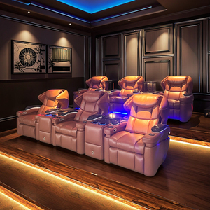 โซฟาปรับเอนหนังแท้ระดับ VIP สำหรับโฮมเธียเตอร์  ระบบไฟฟ้า ผลิตในจีน เก้าอี้ดูหนังปรับเอน - Product Image 3