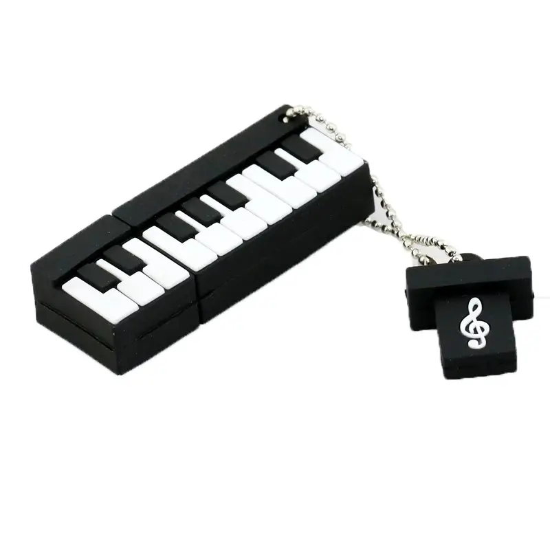 Clé USB de guitare 32 Go Personnalité Clé USB 128G Piano Violon Note Musique Série USB 2.0 4 Go Clé USB 16 Go Clé USB