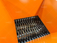 Mesin Penghancur Limbah Plastik Logam Mini Twin Shaft Bekas dari Pabrik VANEST, Penghancur Hard Disk Drive Mobile