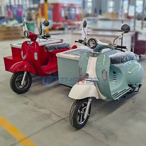 Chariot de restauration électrique à trois roues pour extérieur avec réfrigérateur, chariot de courses mobile, stand de vente ambulant, présentoir à snacks - Product Image 2