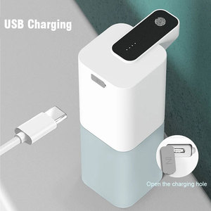 Dispensador automático de jabón líquido, Sensor infrarrojo sin contacto, dispensador de jabón manos libres, máquina inteligente de espuma, carga USB - Product Image 4