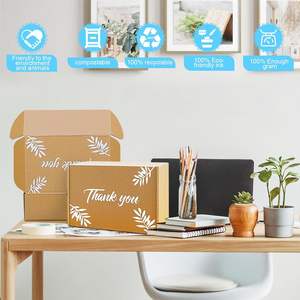 <span class=keywords><strong>Cajas</strong></span> de Envío de Cartón Corrugado para Pequeñas Empresas, Color Marrón, <span class=keywords><strong>Medidas</strong></span> Interiores 9x6x3 Pulgadas - Product Image 3