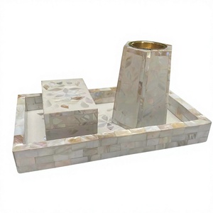 Premium Handmade Pearl Glow Mubkhar Set Mother Pearl Inlay Arabic Incense Burner Eco-Friendly Religious Luxury Ramadan Eid <b>Home</b> - Product Image 1