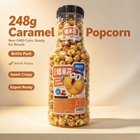 Vente en gros de 248g de Popcorn aux Champignons Frais Sans Gluten en Pot, Croustillant au Caramel, pour les Cadeaux de Baby Shower et de Fête et les Cadeaux Personnalisés