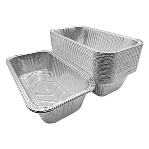 Wholesale 200ml Rectangle Baking Food Container OEM <b>Disposable</b> <b>Aluminum</b> <b>Foil</b> Tray Paper PE Lid Recyclable Food Grade Pulp - Product Image 4