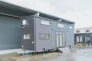 Maison mobile préfabriquée en acier, structure moderne, bureau modulaire, logement écologique, idéale pour les voyages, best-seller - Product Image 4