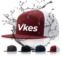 Surfing Beach Hat Waterproof 7-Panel Gorras Custom Embroidery Rubber PVC Logo Golf Hats Outdoor Sports Baseball Caps