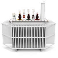 Transformator Daya Tipe Celup Minyak Tiga Fasa Gulungan Kawat Aluminium Tembaga Tegangan Tinggi 3KV 380V untuk Sistem Distribusi Listrik
